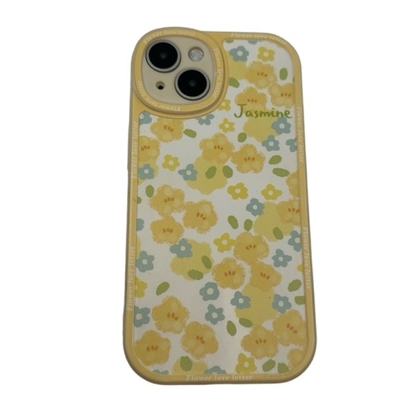 🌼Yellow Floral iPhone 14 Case - Stylish & Protective Soft Silicone Cover 🌼 - Picture 5 of 5